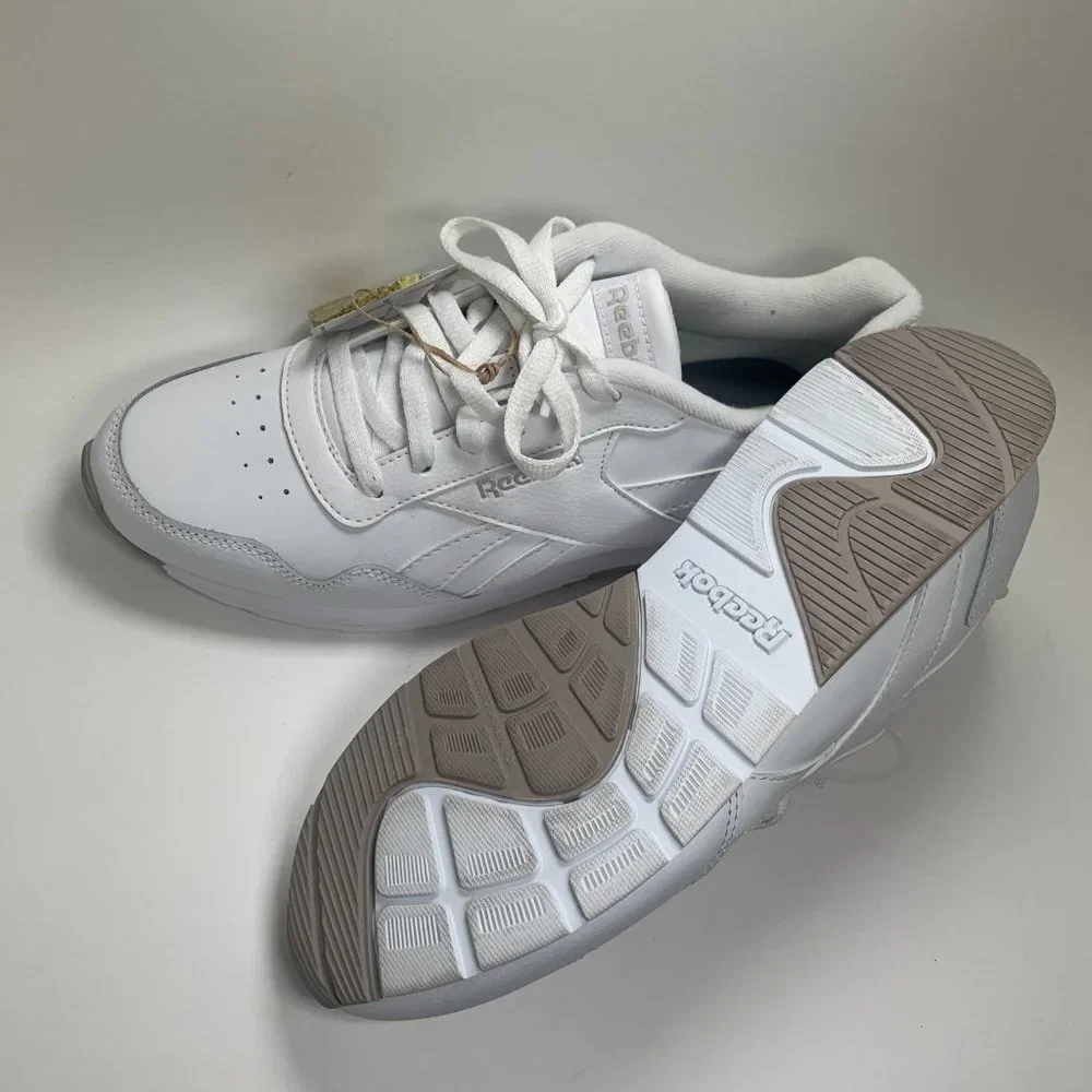 Reebok Royal Glide White Trainers with Comfort Footbed - Size US 9.5 - Picture 13 of 16